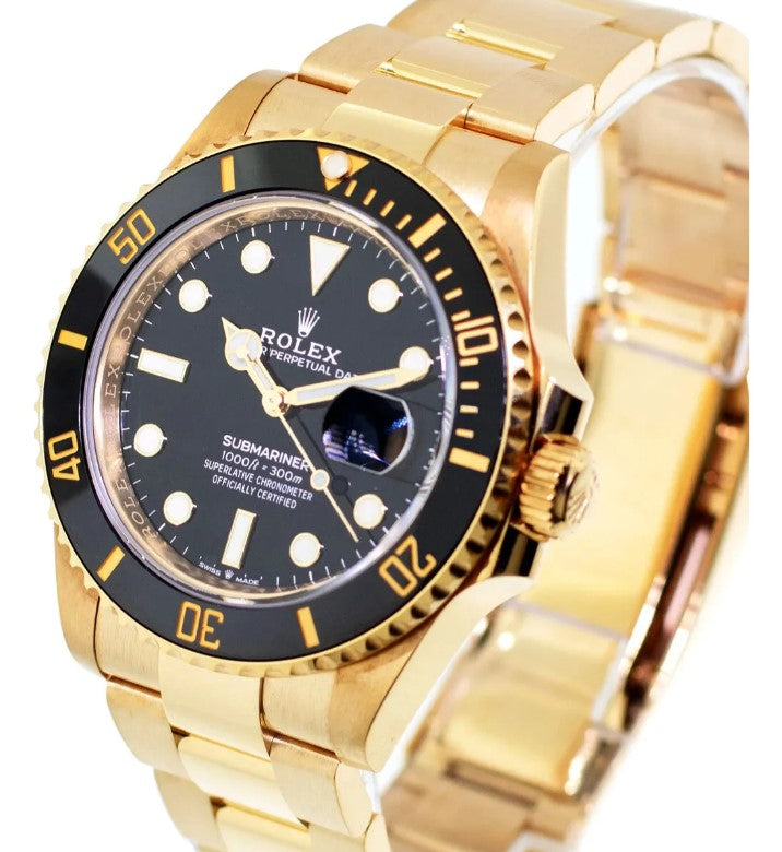 Relógio Submariner Dourado Premium + Caixa Original