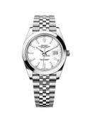 Date Just Oyster Branco + Caixa Premium (fundo de vidro)