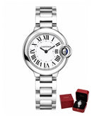 Cartier Ballon Bleu Prata 36mm + Caixa Certificado