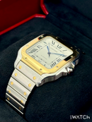 Cartier Santos Two-Tone 40mm base ETA Automático + caixa completa