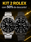 KIT Relógios Submariner 1 Preto + 1 all black + Caixas