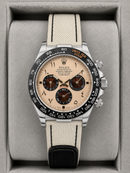 Daytona DIW - Fibra de Carbono 40 mm Bege Automático Super (base ETA)