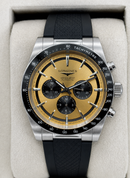 Relógio Longines Conquest Chrono 42mm Automático Dourado