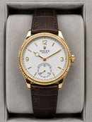 Geneve 1908 Branco Dourado - 40 mm Automático Base ETA Clone