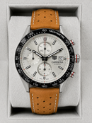 TAG Heuer Carrera Couro 43mm Branco Automático