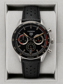 Tag Heuer Carrera Porshe Preto Couro 42mm