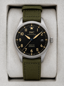 IWC Pilot Mark XX 40mm - Aco Mostrador Verde Militar Automatico