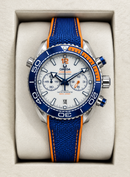Omega Seamaster Planet Ocean Chronograph 600M Azul Funcional