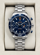 Omega Seamaster Planet Ocean Chronograph 600M Azul Aço
