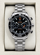 Omega Seamaster Planet Ocean Chronograph 600M Preto Aço