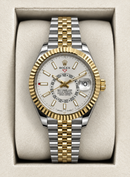 Sky-Dweller Blue Misto Branco Automático