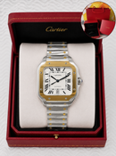 Cartier Santos Two-Tone 40mm base ETA Automático + caixa completa