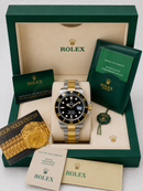 Submariner Date Sea Gold base ETA Automático + Caixa completo