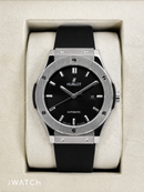 Hublot Classic Fusion 42mm - Aço Preto/Prata