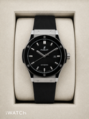 Hublot Classic Fusion 42mm - Aço Preto e Prata