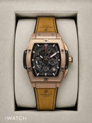 Hublot Spirit of Big Bang King Rose Couro Skeleton Chronograph 45mm