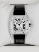 Cartier Santos 36mm Pulseira de Couro