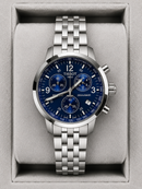 Relógio Tissot Prc 200 Azul Cronógrafo Safira 42mm Funcional Prateado