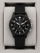 IWC Aviador Cronógrafo TOP GUN 41mm Aço OxBlack