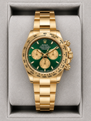 Daytona Misto Base ETA Fundo Verde/Gold Automático