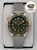 Omega Seamaster Diver 300 Rose/Verde "Edição 007" Automático
