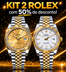KIT 2 Date Just Misto dourado/branco + caixas