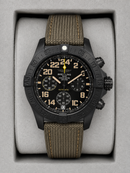 Breitling Avenger Hurricane 50mm - Aço black/Mostrador Preto