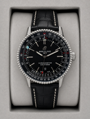 Breitling Navitimer B01 41mm preto couro