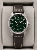 IWC Pilot Mark XX 40mm - Verde Militar em Couro Automatico