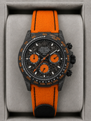 Daytona DIW - Fibra de Carbono 40 mm  Orange Automático Super (base ETA)