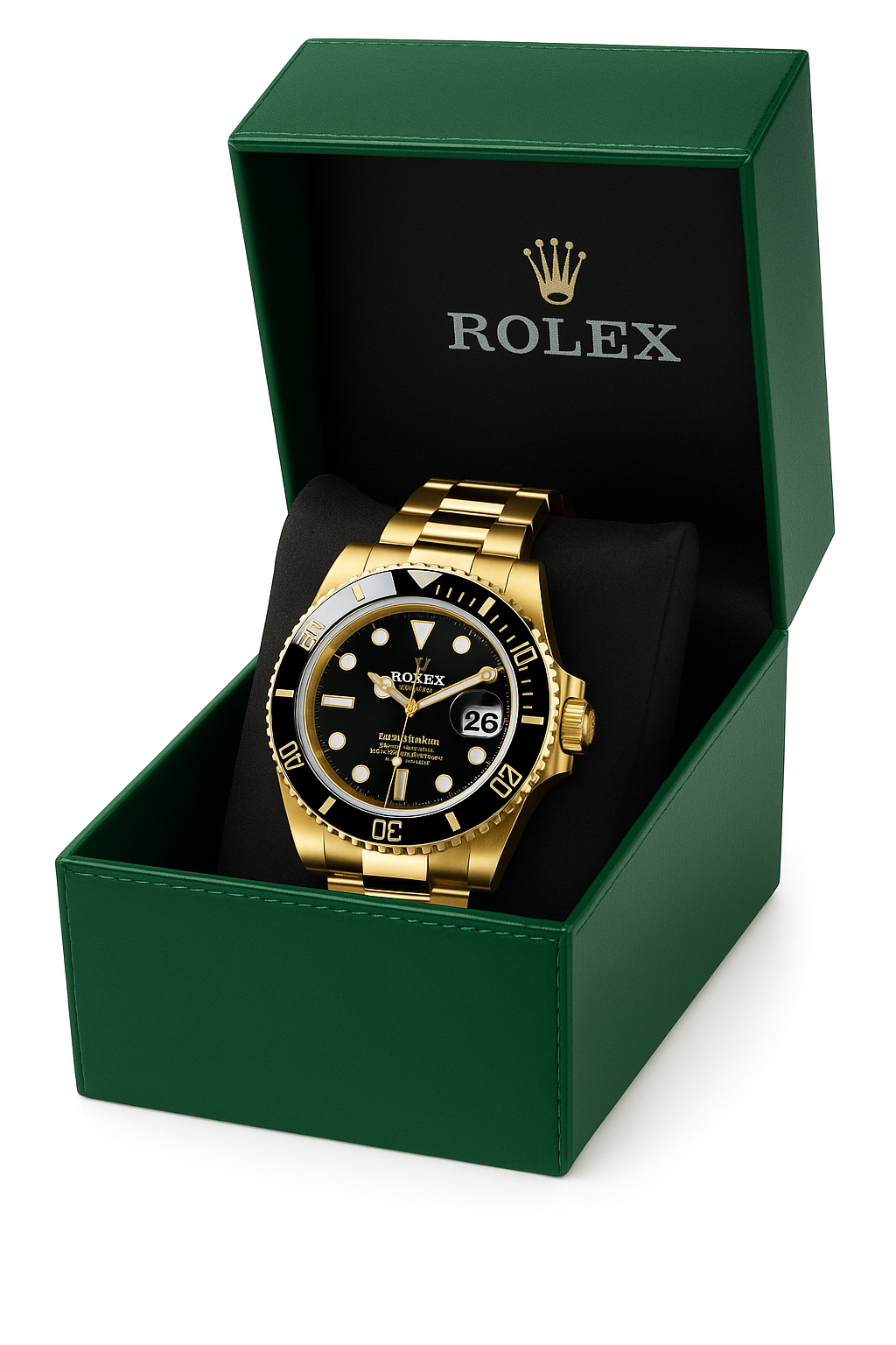 Relógio Submariner Dourado Premium + Caixa Original