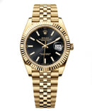 Date Just Dourado + Caixa Premium (fundo de vidro)