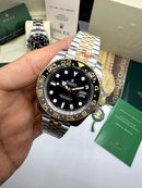 GMT Master II Misto Preto e Dourado Automático