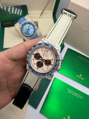 Daytona DIW - Fibra de Carbono 40 mm Bege Automático Super (base ETA)