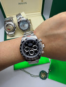 Daytona Black Automático (fundo de vidro)