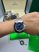 Daytona White Blue Dial Automático