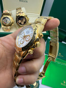 Daytona Branco Gold Automático
