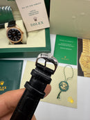 Cellini - 40 mm Automático Couro Preto