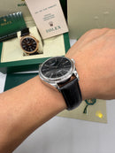 Cellini - 40 mm Automático Couro Preto