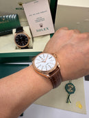 Cellini - 40 mm Automático Couro Marrom