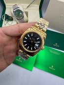 Date Just Misto Jubilee Gold/black 40mm Automático