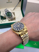 Date Just Misto Jubilee Gold/black 40mm Automático