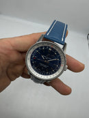 Breitling Navitimer B01 41mm azul couro