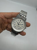 Breitling Navitimer B01 41mm branco aço