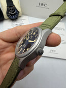 IWC Pilot Mark XX 40mm - Aco Mostrador Verde Militar Automatico