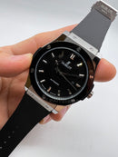 Hublot Classic Fusion 42mm - Aço Preto e Prata