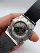 Hublot Classic Fusion 42mm - Aço Preto e Prata