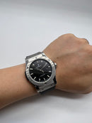 Hublot Classic Fusion 42mm - Aço Preto/Prata