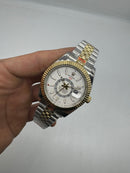 Sky-Dweller Blue Misto Branco Automático