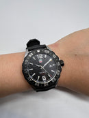 Tag Huer Fórmula 1 Borracha Inox 39mm Automático Vidro Safira